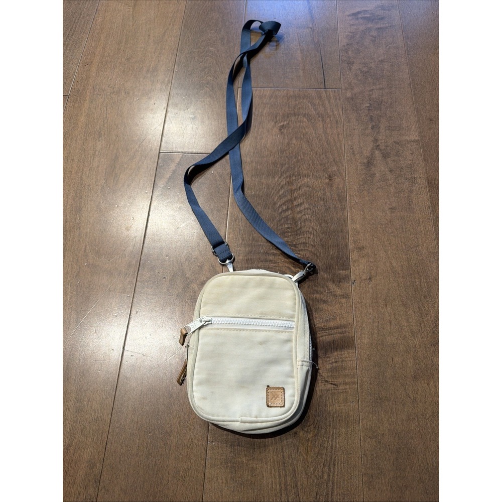 Thread Crossbody Bag Beige Off White Blue Strap Small Mini Travel Purse